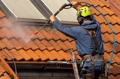 Démoussage et hydrofuge de toiture à Bignan
